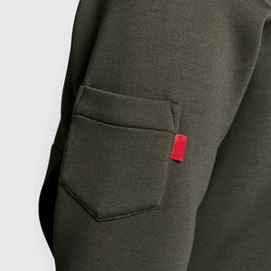 Fabricante de Sudaderas con Capucha, Venta al Por Mayor a Precio Económico, Conjunto Deportivo para Hombre, <span class=keywords><strong>Chándal</strong></span> Personalizado de Algodón, Poliéster y Elastano para Correr - Product Image 3