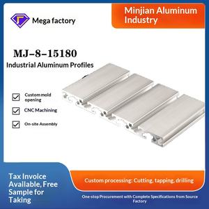 Perfil de Aluminio Estándar Europeo 15180, Perfil de Aluminio Industrial para Plataforma de Máquina de Grabado, Venta al Por Mayor de Fábrica - Product Image 1