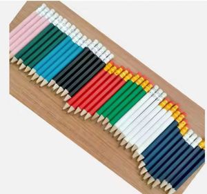 Crayons en bois ronds HB de qualité supérieure pour étudiants, crayons courts de type golf avec gomme - Product Image 2