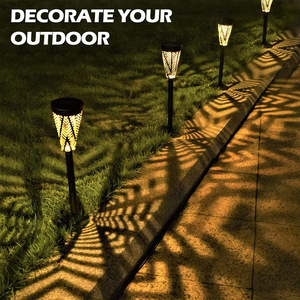 Solar Iron Lawn <b>Light</b> With <b>Led</b> <b>Light</b> Sensor Outdoor Garden Pathway Lighting Water Resistant - Product Image 3
