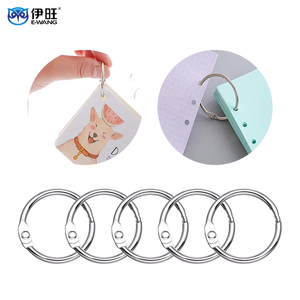 Eco-Friendly Stainless Steel Book Rings Loose Leaf Binder Rings for Stationery - Product Image 1