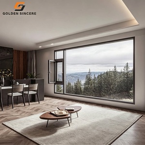 GS Ventanas abatibles Aleación de aluminio Doble acristalamiento Vidrio templado para casa - Product Image 4