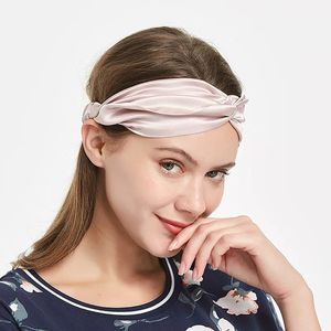 Nuevos accesorios para el cabello para mujer, diadema de seda de morera 100%, envoltura elástica para el cabello - Product Image 5