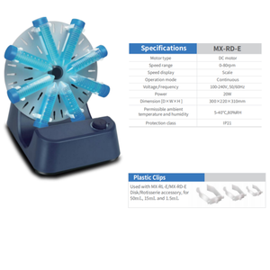 Agitadores Rotatorios de Laboratorio para Aplicaciones Clínicas de Bioquímica, 80 rpm, para Tubos de 50 ml, 15 ml <span class=keywords><strong>y</strong></span> 1.5 ml - Product Image 3