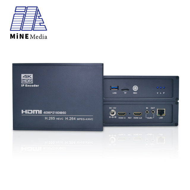 H265 4k60 HDMI to IP Video Encoder Plus HDMI Loop Out