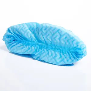 PP tampa da sapata-100 pçs/saco descartável não tecido azul macio antiderrapante sapato capa com CE com alta qualidade fabricados na China