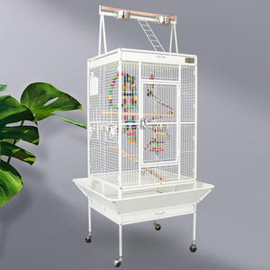 High-End grande gabbia per uccelli in metallo per animali domestici nuova collezione di casa uccello uccello pulsante per la vita di allevamento pappagallo offre ampio spazio - Product Image 2