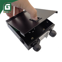 Geteknet OEM Boîtier de terminaison fibre optique non équipé 4, 6, 8, 12 ports, support mural métallique pour rail DIN, mini panneau de brassage ODF