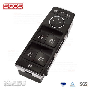 Interrupteur de lève-vitre à poussoir SQCS 1669054400 pour <span class=keywords><strong>Mercedes</strong></span>-Benz W204 W246 X166 W176 W463 W166 G500 ML <span class=keywords><strong>350</strong></span> <span class=keywords><strong>GLE</strong></span> 320 CLA250 CLA450 - Product Image 2