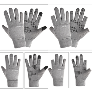 Caliente invierno montar mitones hombres y mujeres polar Cálido impermeable guantes coche eléctrico ciclismo pesca mitones - Product Image 6