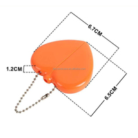Porte-monnaie en PVC en forme de cœur, moulé par immersion, artisanat, logo personnalisé, mini pochette pour cadeaux promotionnels