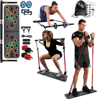 Wellshow-Planche de fitness pliable et multifonction, équipement de gymnastique à domicile, 20 accessoires de fitness