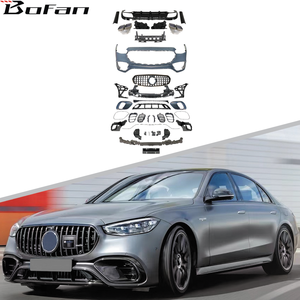 กันชนหน้ารถยนต์สไตล์ S63ชุดตัวถังกระจังหน้ารถยนต์กันชนหลังรถยนต์สำหรับรถ Benz W223 <span class=keywords><strong>AMG</strong></span> <span class=keywords><strong>line</strong></span> 2021-2023 - Product Image 2