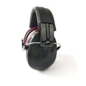 ANSI Sertifikasi Bando Pelindung Telinga Earmuff Busa Sintetis untuk Suara Bukti PPE-5002B Logo Pelanggan CN;SHA 32 Db 26db PPE