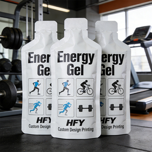 Sacchetto Biodegradabile Personalizzato <span class=keywords><strong>per</strong></span> Gel Energetico Sportivo, Confezione <span class=keywords><strong>per</strong></span> Bevande Energetiche con Etichetta Privata - Product Image 3