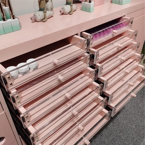 Meuble de rangement multifonctionnel pour vernis à ongles et nuanciers de couleur avec tiroir, pour salon de manucure - Product Image 2