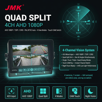 Moniteur de recul JMK IPS tactile HD 1080P 7 pouces avec clés DVR SD pour camions, bus, logistique, véhicules commerciaux, affichage quadruple, vente en gros en stock