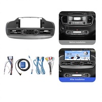 Écran tactile sans fil de 123 pouces, Android Auto, CarPlay, navigation GPS, compatible avec l'autoradio FM