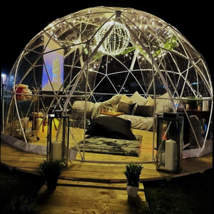 Geodesic Dome <b>Tent</b> for <b>Glamping</b> Prefabricated PC <b>Bubble</b> House with Steel Frame Mobile Sunroom for Resort Outdoor Use - Product Image 4