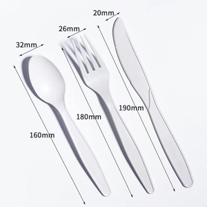 Dùng Một Lần Phân Hủy Sinh Học Tinh Bột Ngô Dao Muỗng Nĩa Compostable Dụng Tinh Bột Ngô Dao Kéo - Product Image 1