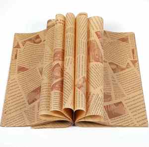 Papel de Hornear Personalizado con Impresión de Periódico, de Silicona, Resistente a Altas Temperaturas y a la Grasa, para Sándwiches, Pasteles, Pan y Galletas - Product Image 1