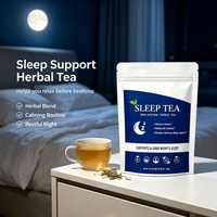 Teh Herbal Vegan MWTEA untuk Tidur, Pereda Stres, Campuran Chamomile dan Valerian Alami, Relaksasi Sebelum Tidur, Bebas Kafein, 3g*28 kantong, Terbaik