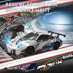 Auto <span class=keywords><strong>RC</strong></span> AE86 ad Alta Velocità, 4WD, con Luci, <span class=keywords><strong>Drift</strong></span>, Telecomando 2.4GHz, Cavo USB, Unità Campione Gratuita, Portata 50m - Product Image 2