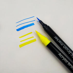 Marqueur à encre acrylique à pointe fine et à pointe pinceau, marqueurs à peinture acrylique double face - Product Image 3