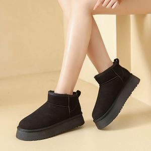 Nouvelles bottes de neige classiques pour femmes, à semelle épaisse, antidérapantes, en coton chaud et confortables - Product Image 6