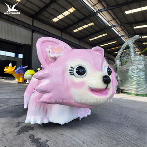 Haichuan Kids Ride Pink Animal Scooter para alquiler <span class=keywords><strong>de</strong></span> parque público - Product Image 4