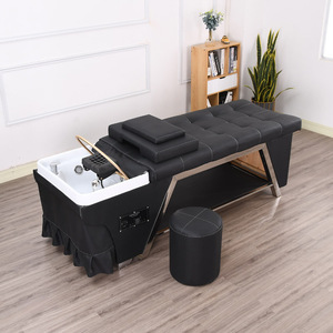 Cama de Masaje Profesional para Salón de Belleza con Dispositivo de Hidroterapia y Vaporizador, Cama de Masaje para Spa Capilar en Barbería - Product Image 4