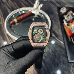 Montre mécanique 2025 de style boutique, cadran décoré de plantes vertes, résistante à la transpiration, élégante, chronographe précis - Product Image 2