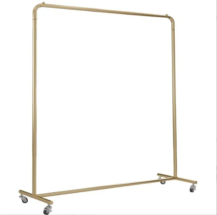 Single Pole Floor-Standing Women's Clothing Store Rack Coat and Clothes Display Rack for Retail Use