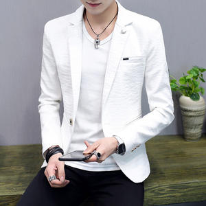 เสื้อเบล<span class=keywords><strong>เซอร์</strong></span>ผู้ชายทรงเข้ารูป สไตล์เกาหลี แบรนด์ดัง ดีไซน์เท่ห์  สำหรับฤดูใบไม้ผลิแ<span class=keywords><strong>ล</strong></span>ะฤดูร้อน สีพื้น เรียบง่าย สบายๆ - Product Image 5