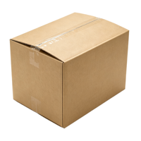 Boîte d'expédition en carton ondulé simple, boîte à courrier en carton, boîte d'emballage en kraft, boîte robuste, écologique, pliable pour les petites entreprises