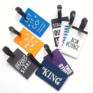 ป้ายห้อยกระเป๋าเดินทางทำจากพีวีซีแบบกันน้ำได้ง่ายสไตล์ยุโรปและอเมริกา - Product Image 1