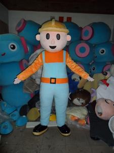 Il personaggio dei cartoni animati personalizzato di fabbrica <span class=keywords><strong>Bob</strong></span> il costume della mascotte del costruttore per adulti - Product Image 2
