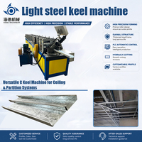 Machine de profilage à grande vitesse pour montants et rails de cloisons sèches HD, machine de profilage réglable pour profilés en C et en U en acier léger