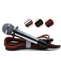 Microphone filaire professionnel pour scène, karaoké, microphone en métal, conférence, chant, portable, connecteur 6,35 mm, câble de 5 mètres, B200 PA/OEM