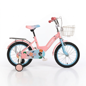 Bicicleta para Niñas de 3 a 14 Años, Estilo Retro de 14 Pulgadas con Ruedas de Entrenamiento y Soporte, Bicicletas para Niñas - Product Image 3