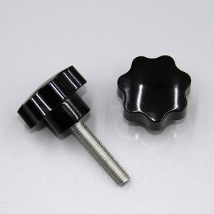 Vis ou tiges personnalisables avec poignée à sept étoiles en bakélite noire pour armoires et hôtels - Product Image 5