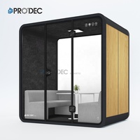 Cabine acoustique contemporaine détachable pour salle de réunion, karaoké et chant