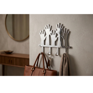 Modern Metal <b>Wall</b> <b>Hooks</b> with Hand Shape Design Decorative Hanging Rack <b>for</b> <b>Keys</b> Bags & Home Organizer Available at Export Price - Product Image 1