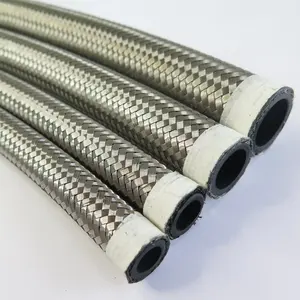 SAE J1532 6An 8An 10An Stainless Steel Braided Race Fuel Line Fittings Oil Cooler Hose