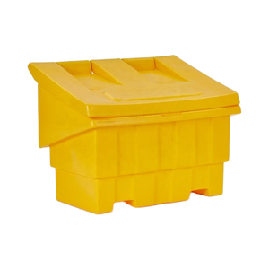 Lớn 400 Lít Vàng Nhựa Grit Lưu Trữ Muối Bin Mùa Đông An Toàn Boxs Đúc Grit Muối Nhãn Roadsalt Chống Ăn Mòn Hộp - Product Image 1