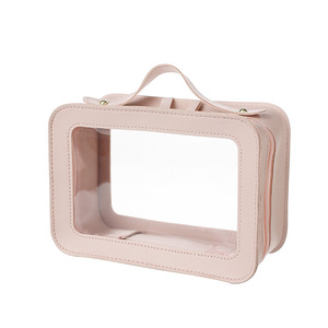 Gisen Cosmetic Storage Bag With Window Large Capacity <b>Makeup</b> <b>Case</b> For Travel And Daily Use - Product Image 1