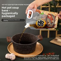 Pochette à bec verseur multi-usages de qualité alimentaire, sac en nylon PA sous vide pour soupes, bouillons de bœuf, sauces et boissons, pour la vente à emporter et l'usage domestique