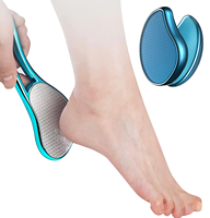 Outil de pédicure professionnel Nano verre pied fichier callosités dissolvant pour pieds peau morte épurateur pied gommage douche talon pied grattoir