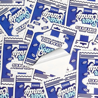 Autocollants découpés à l'emporte-pièce en vinyle avec impression personnalisée UV autocollants imperméables pour étiquettes de logo en PVC de dessin animé d'entreprise