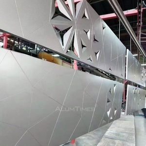 알럼타임즈 맞춤형 3D 천공 모던 커튼월 알루미늄 합금 패널 파사드 건물 외장 클래딩 방수 - Product Image 3